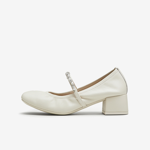 Tata/他她2024秋浅口女休闲玛丽珍鞋新款7ACC1CQ4