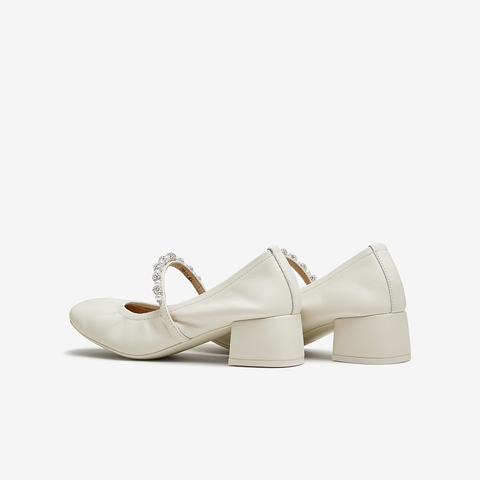 Tata/他她2024秋浅口女休闲玛丽珍鞋新款7ACC1CQ4