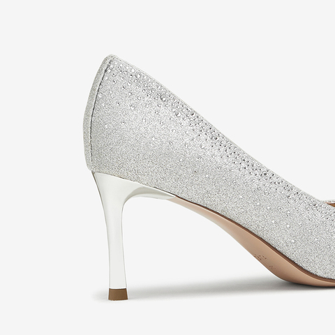 Tata/他她2024秋商场同款时尚尖头女单鞋新款7DDX2CQ4