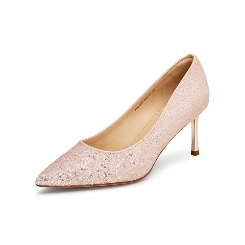 TATA/他她2024秋商场同款时尚简约气质女款单鞋新款7DDW7CQ4