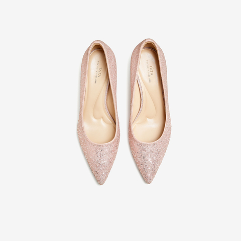 TATA/他她2024秋商场同款时尚简约气质女款单鞋新款7DDW7CQ4