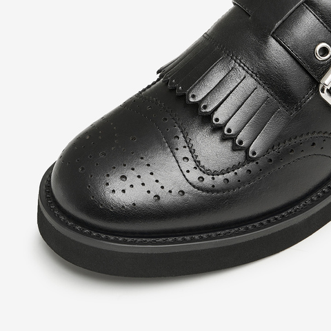 Tata/他她2024秋商场同款时尚牛津鞋女新款7TB23CM4