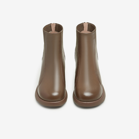 TATA/他她2024冬商场同款时尚休闲时装短靴女新款CBP01DD4