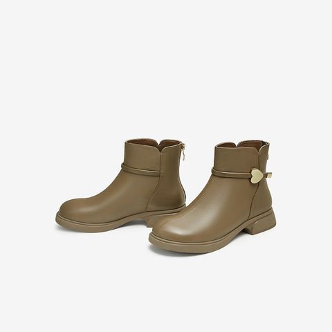 TATA/他她2024冬商场同款时尚休闲时装短靴女新款YJJ01DD4