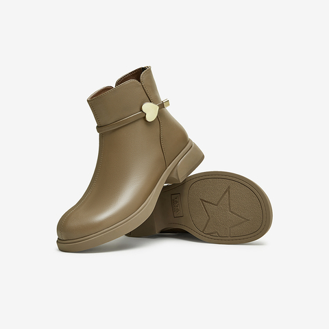 TATA/他她2024冬商场同款时尚休闲时装短靴女新款YJJ01DD4