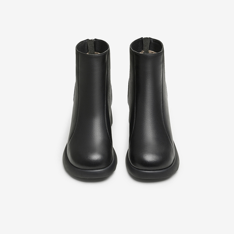 Tata/他她2024冬商场同款时尚休闲时装短靴女新款CBP01DD4