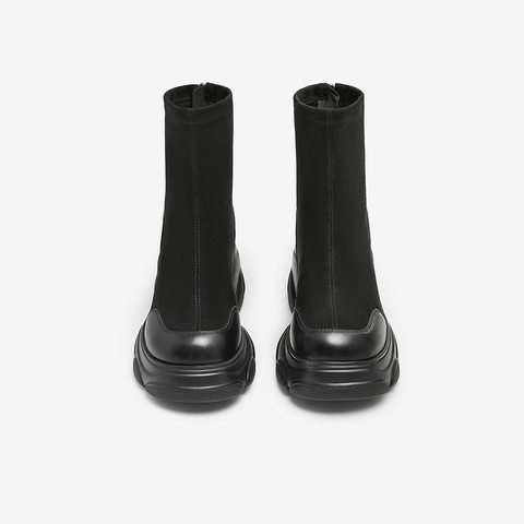 TATA/他她2024冬时尚休闲时装短靴女新款CEG01DZ4