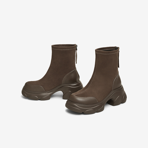 TATA/他她2024冬时尚休闲时装短靴女新款CEG01DZ4