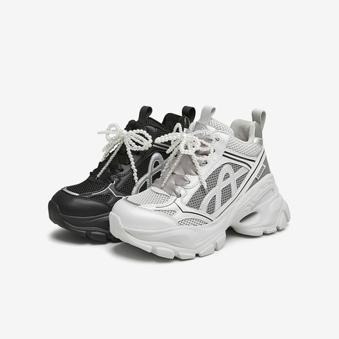 TATA/他她2024冬商场同款时尚休闲老爹鞋女新款CDZ01DM4