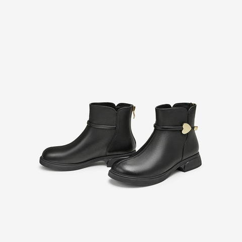 TATA/他她2024冬商场同款时尚休闲时装短靴女新款YJJ01DD4