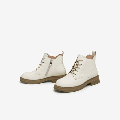 TATA/他她2024冬商场同款时尚休闲马丁靴女新款WXL02DD4