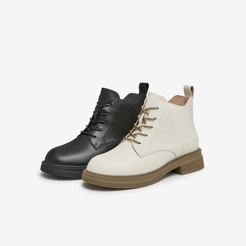 TATA/他她2024冬商场同款时尚休闲马丁靴女新款WXL02DD4