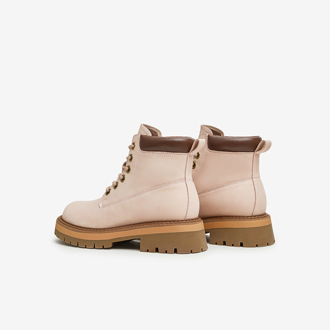 TATA/他她2024冬商场同款时尚休闲工装靴女新款WZR01DD4