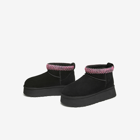 TATA/他她2024冬时尚休闲雪地靴女新款CDD02DD4