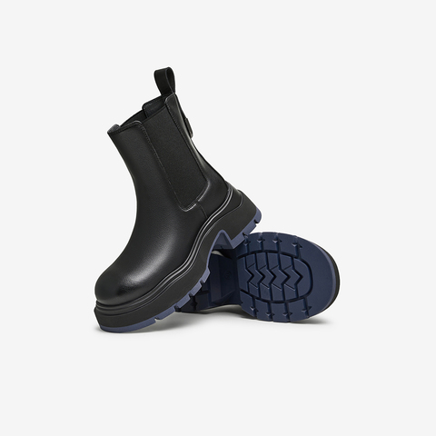 TATA/他她2024冬商场同款时尚休闲切尔西靴女新款WJZ03DD4