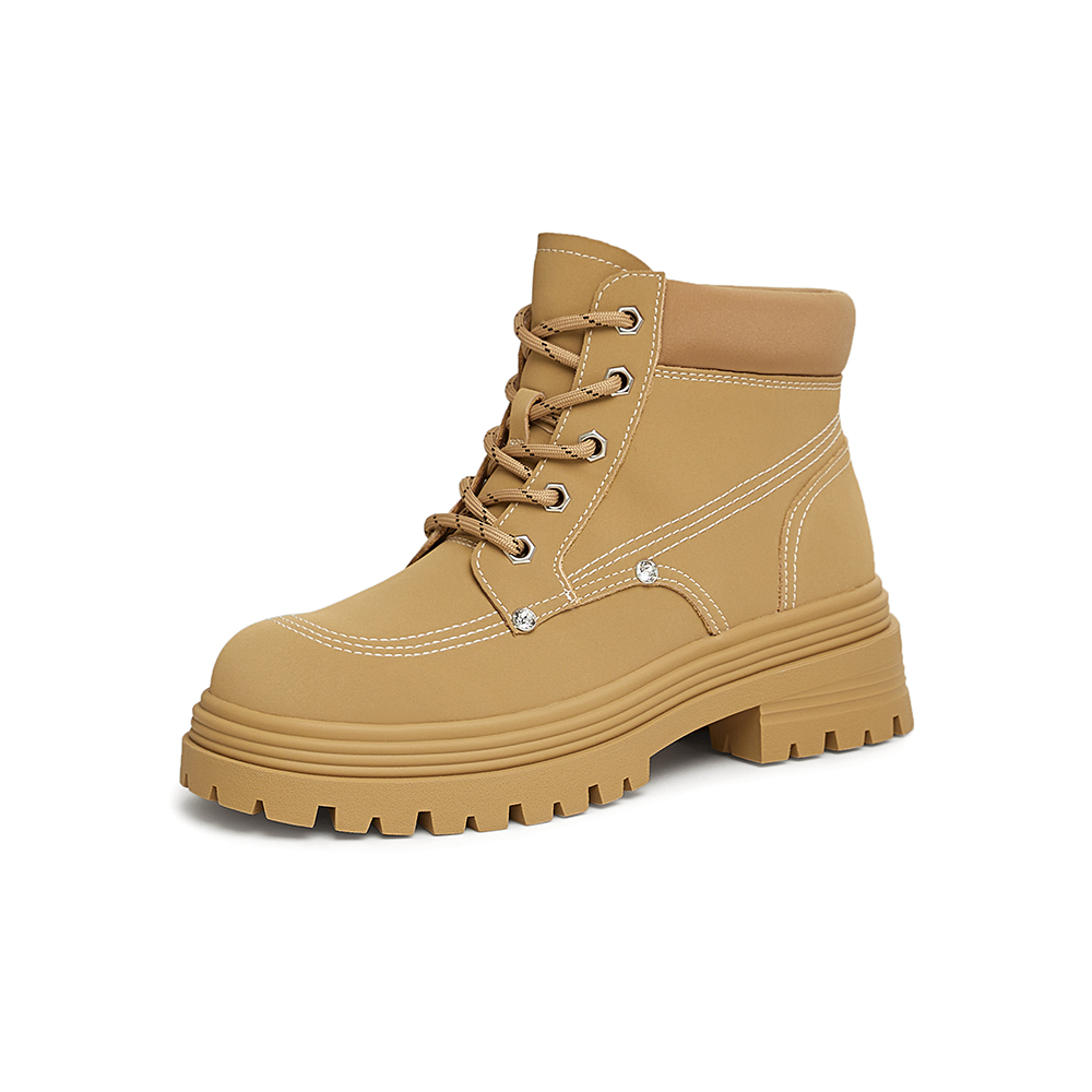 TATA/他她2024冬商场同款时尚休闲工装鞋女新款7D251DD4