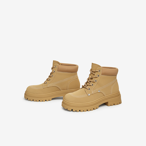 TATA/他她2024冬商场同款时尚休闲工装鞋女新款7D251DD4