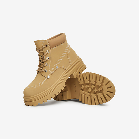 TATA/他她2024冬商场同款时尚休闲工装鞋女新款7D251DD4