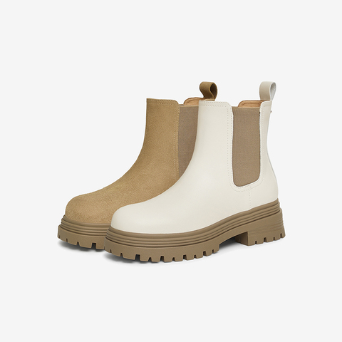 TATA/他她2024冬时尚休闲切尔西靴女新款7D241DD4
