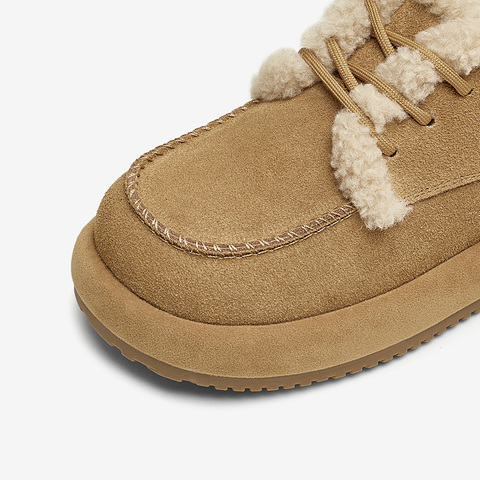 TATA/他她2024冬商场同款时尚休闲毛毛单鞋女新款CEH01DM4