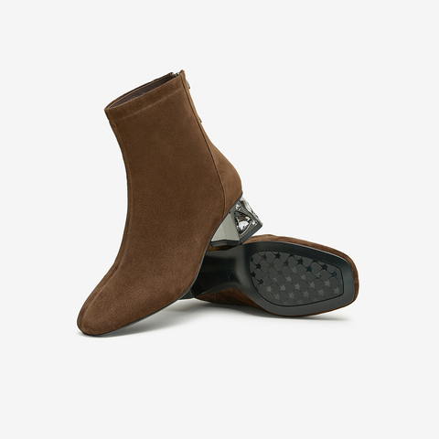 TATA/他她2024冬商场同款时尚休闲时装短靴女新款XJQ01DD4