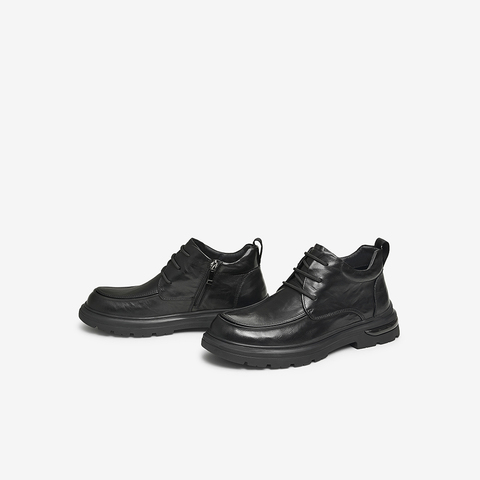 TATA/他她2024冬商场同款时尚休闲皮靴男新款MFR02DD4