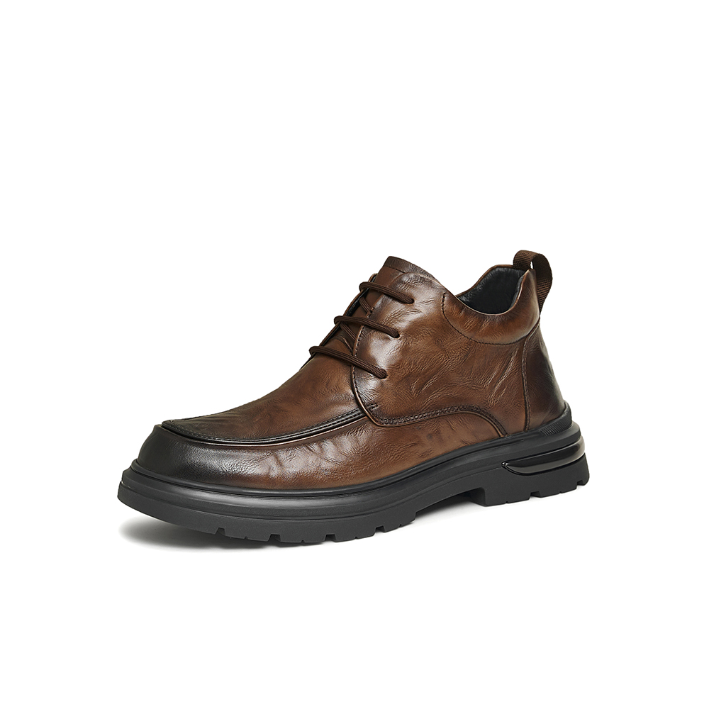 TATA/他她2024冬商场同款时尚休闲皮靴男新款MFR02DD4