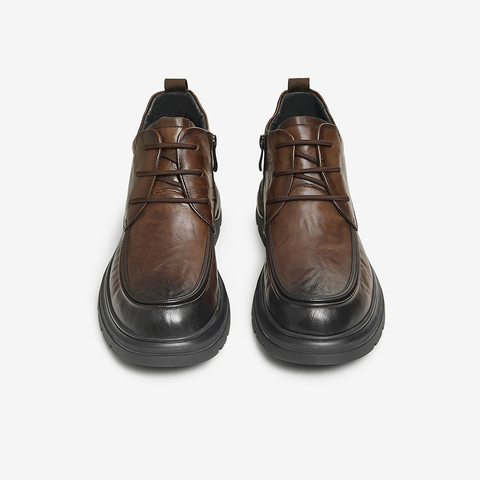 TATA/他她2024冬商场同款时尚休闲皮靴男新款MFR02DD4