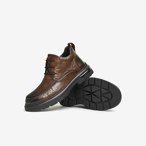 TATA/他她2024冬商场同款时尚休闲皮靴男新款MFR02DD4