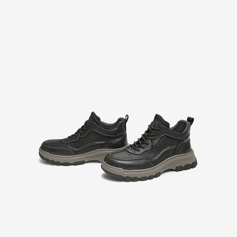 TATA/他她2024冬商场同款时尚休闲工装靴男新款PDR01DD4