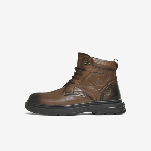 TATA/他她2024冬商场同款时尚休闲马丁靴男新款TFN01DD4