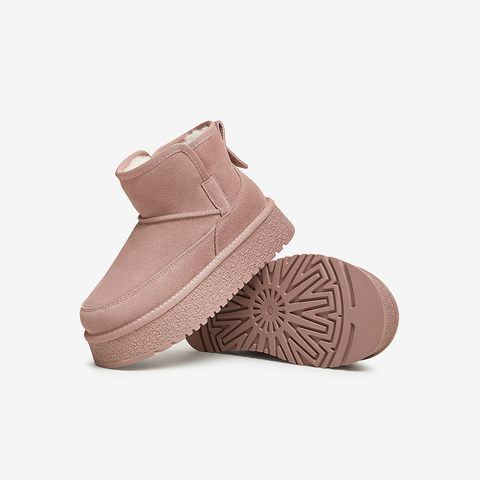 TATA/他她2024冬商场同款时尚休闲雪地靴女新款CGK01DD4