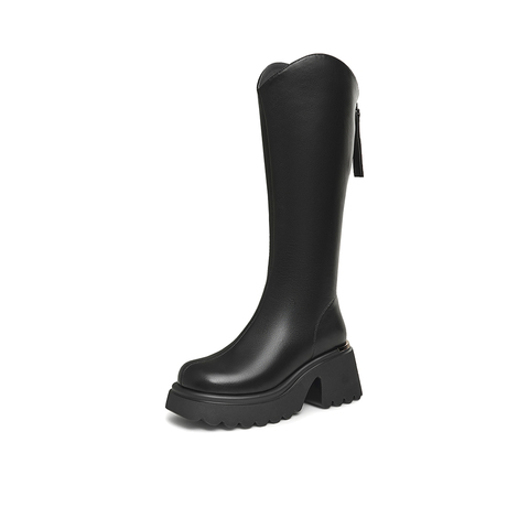 TATA/他她2024冬时尚休闲时装长靴女新款CCN02DG4