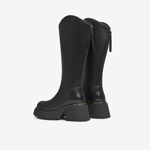 TATA/他她2024冬时尚休闲时装长靴女新款CCN02DG4