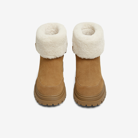 TATA/他她2024冬商场同款时尚休闲雪地靴女新款7D253DD4