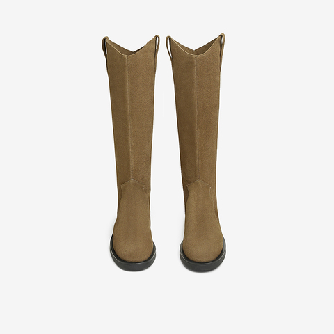 TATA/他她2024冬时尚休闲时装长靴女新款7TGA6DG4