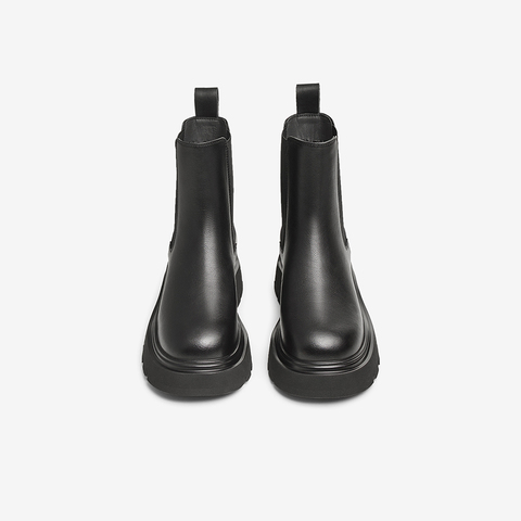 TATA/他她2024冬商场同款时尚休闲切尔西靴女新款WJZ03DD4