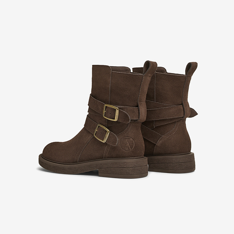 TATA/他她2024冬商场同款时尚休闲时装短靴女新款CYN01DZ4