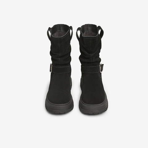 TATA/他她2024冬商场同款时尚休闲时装短靴女新款CYR01DS4