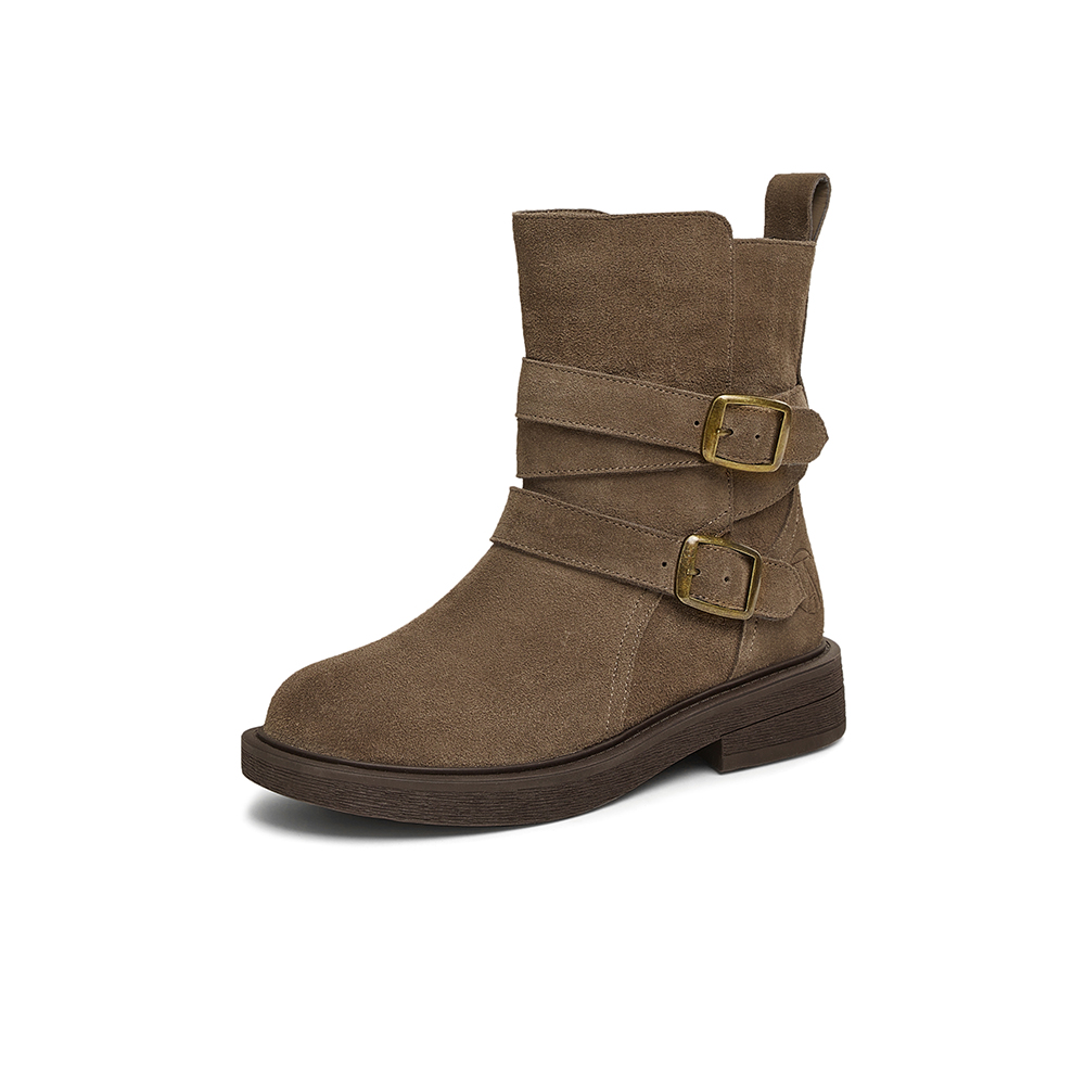 TATA/他她2024冬商场同款时尚休闲时装短靴女新款CYN01DZ4