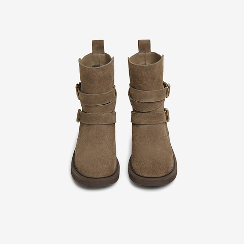 TATA/他她2024冬商场同款时尚休闲时装短靴女新款CYN01DZ4