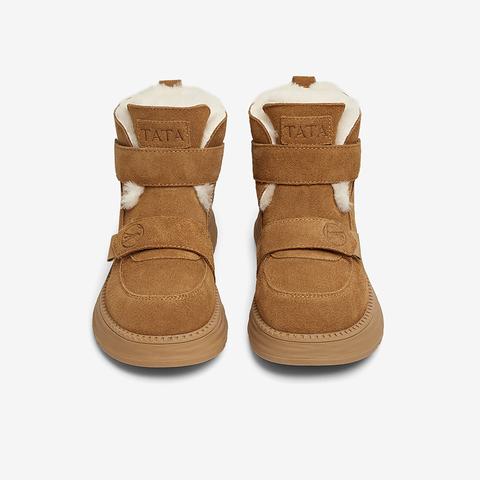 TATA/他她2024冬商场同款时尚休闲雪地靴女新款CYY01DD4