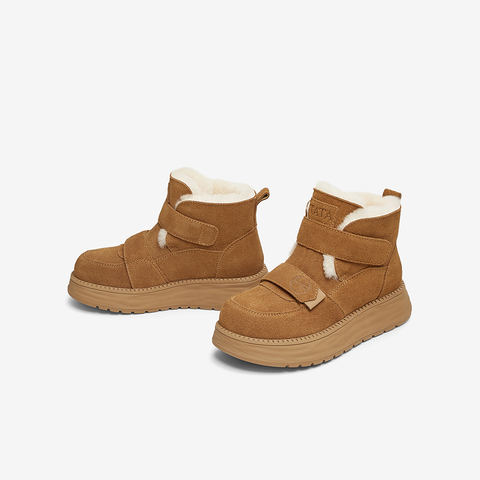 TATA/他她2024冬商场同款时尚休闲雪地靴女新款CYY01DD4