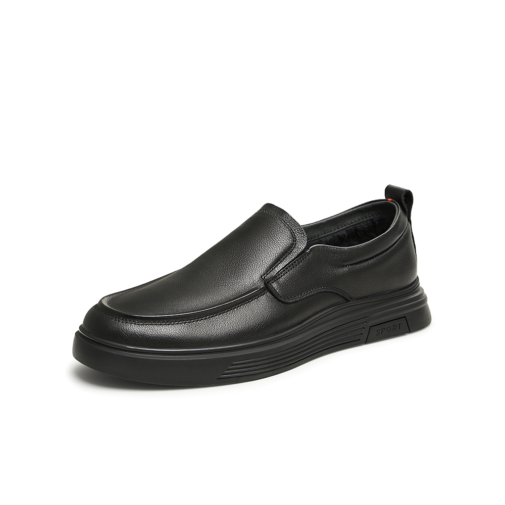 Tata/他她2024冬经典纯色百搭休闲男皮鞋新款VVK02DM4