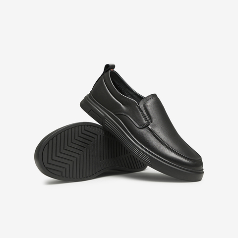 Tata/他她2024冬经典纯色百搭休闲男皮鞋新款VVK02DM4