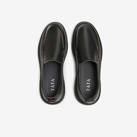 Tata/他她2024冬经典纯色百搭男皮鞋新款VVK02DM4