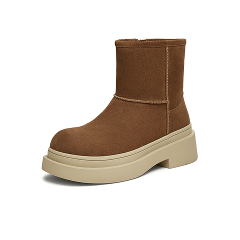 TATA/他她2024冬时尚休闲时装短靴女新款CW501DD4