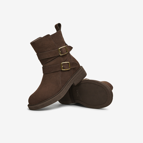 TATA/他她2024冬商场同款时尚休闲时装短靴女新款CYN01DZ4