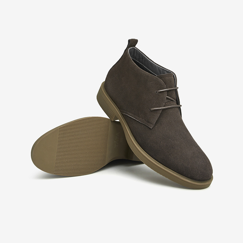 Tata/他她2024冬时尚简约百搭系带纯色低靴男新款VVX03DD4