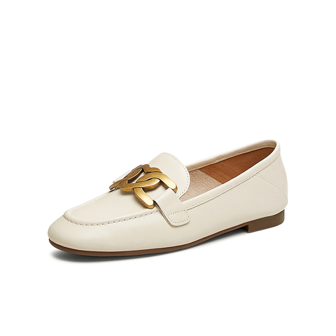 Tata/他她2024春舒适低跟乐福鞋时尚女鞋7QC23AA4